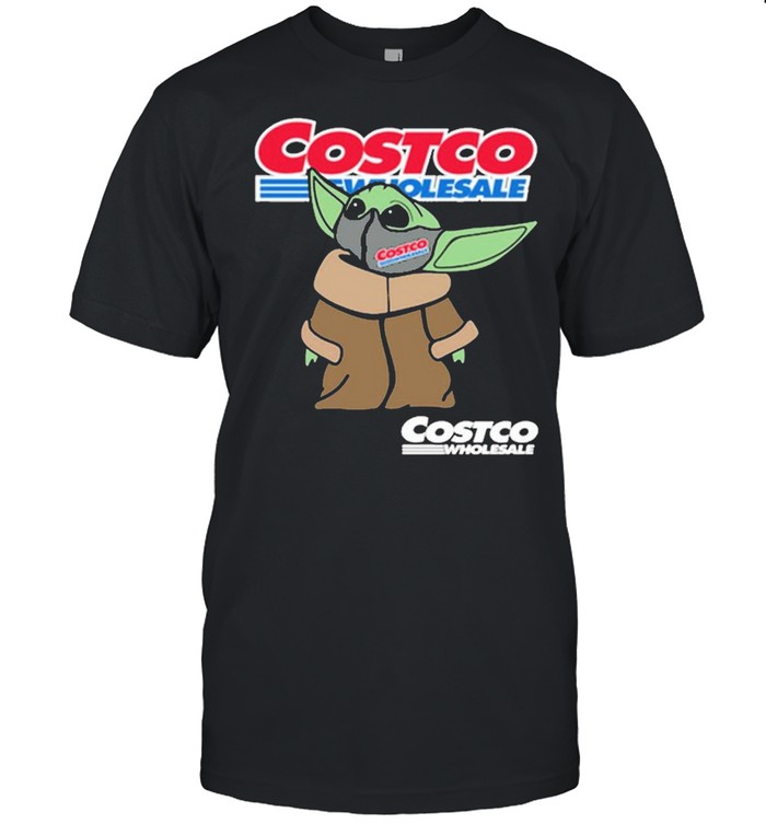 Baby Yoda Face Mask Costco Wholesale Logo T-Shirt