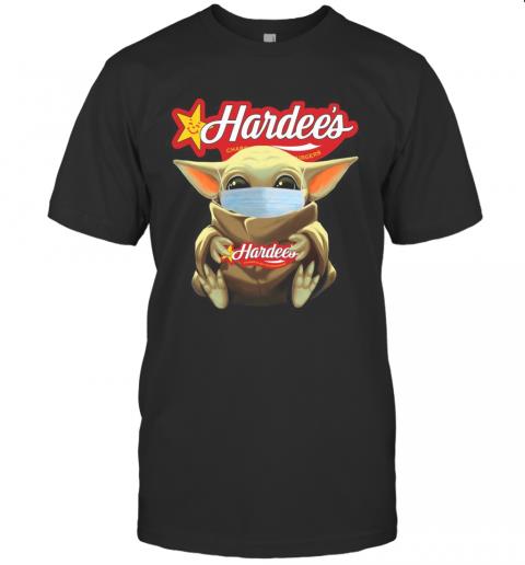 Baby Yoda Face Mask Hug Hardee’S T-Shirt