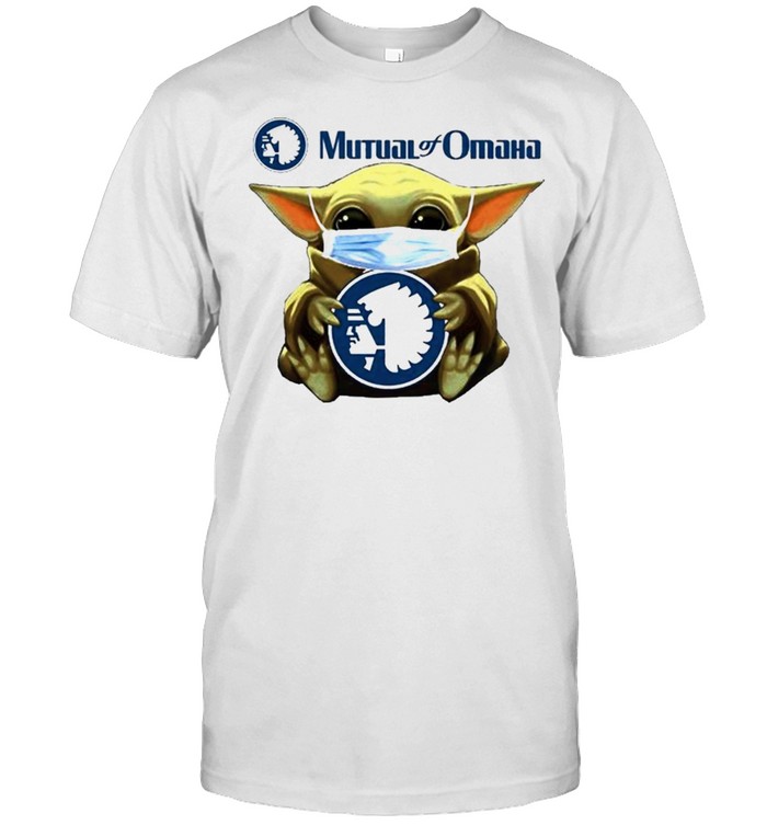 Baby Yoda Face Mask Hug Mutual Of Omaha T-Shirt