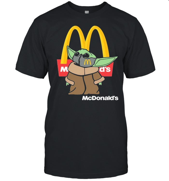 Baby Yoda Face Mask Mcdonalds Logo T-Shirt Baby Yoda Face Mask Mcdonalds Logo T-Shirt