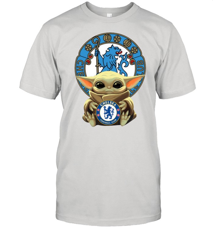 Baby Yoda Hug Chelsea Logo 2021 T-Shirt
