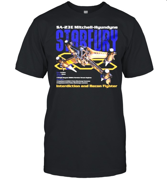 Babylon 5 Tv Series Sa 23E Mitchell Hyundyne Starfury Space Fighter T-Shirt