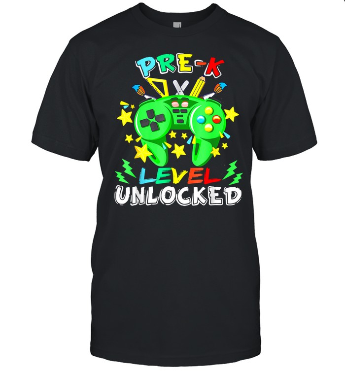 Back To School Pre K Level Unlocked Gamer T-Shirt Back To School Pre K Level Unlocked Gamer T-Shirt