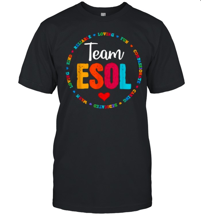 Back To School Teachers Crew Students Team Esol Teacher T-Shirt Back To School Teachers Crew Students Team Esol Teacher T-Shirt