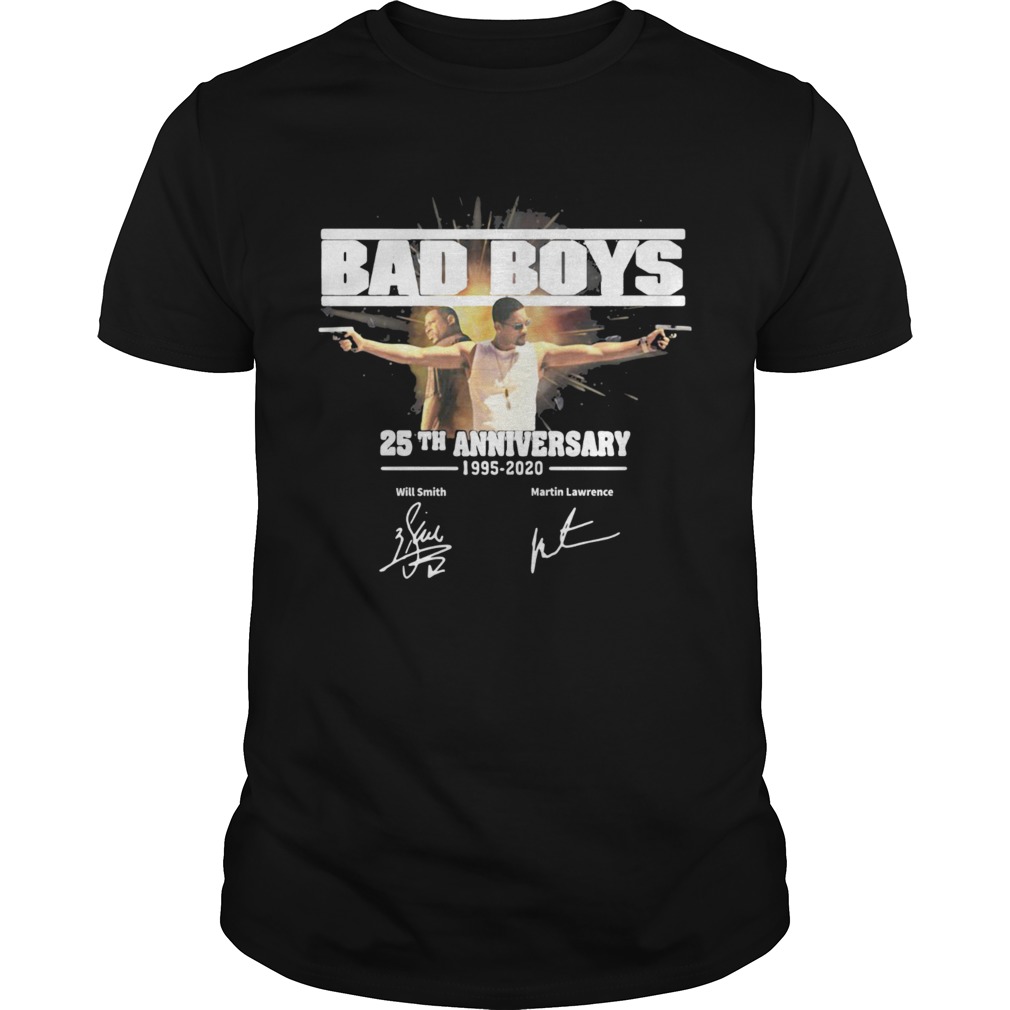 Bad Boys 25Th Anniversary 19952020 Signature Shirt T-Shirt
