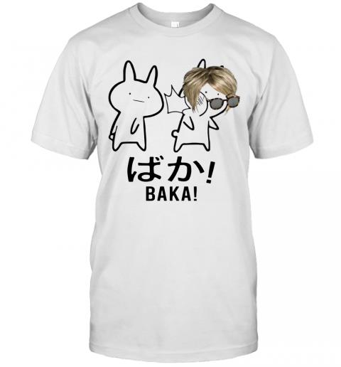 Baka Karen Rabbit Slap Anime Meme Funny Snow Flake American T-Shirt