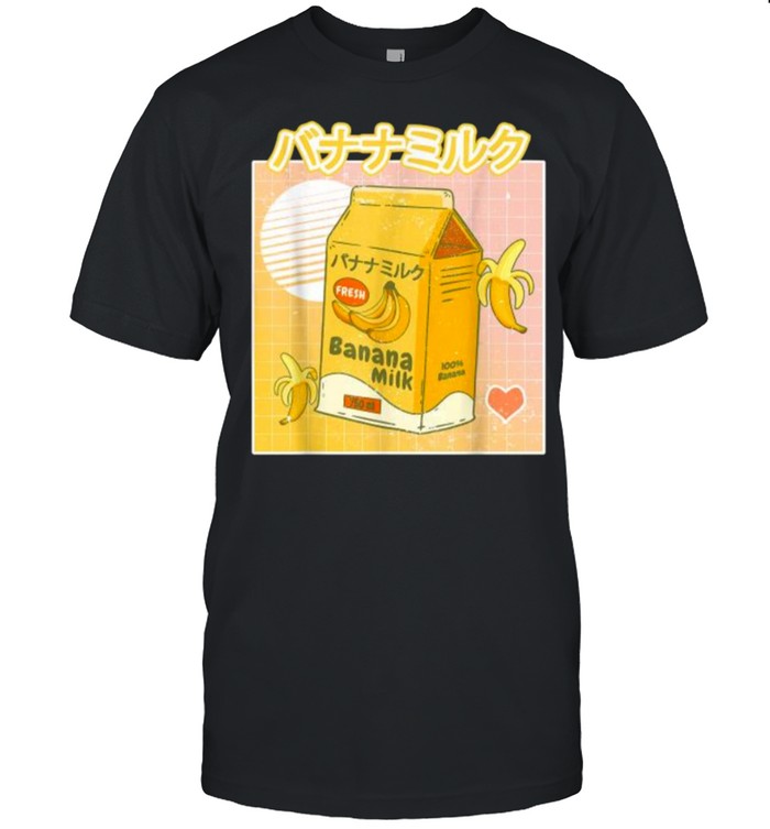 Banana Milk Aesthetic Milk Harajuku Japanese Kawaii T-Shirt