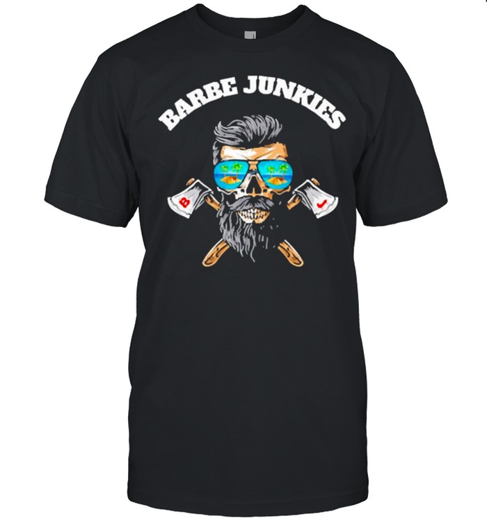 Barbe Junkies Skull Glasses Beach T-Shirt