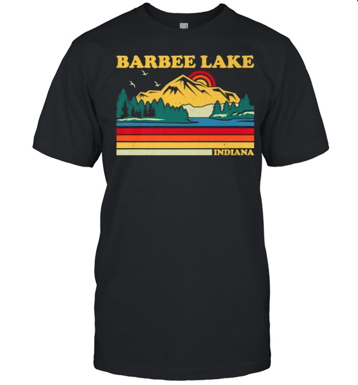 Barbee Lake Indiana Vintage Retro Family Vacationt-Shirt