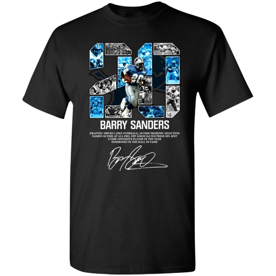 Barry-Sanders-20-Detroit-Lions-Signature G500 Gildan 5.3 Oz. T-Shirt Barry-Sanders-20-Detroit-Lions-Signature G500 Gildan 5.3 Oz. T-Shirt