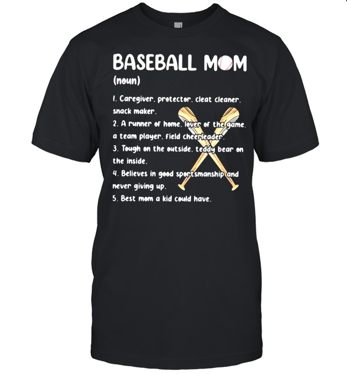Baseball Mom Caregiver Protector Cleat Cleaner Snack Maker T-Shirt