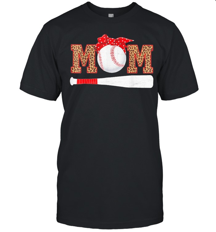 Baseball Mom Leopard T-Shirt