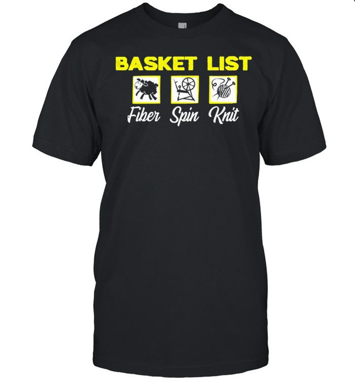 Basket List Fiber Spin Knit T-Shirt