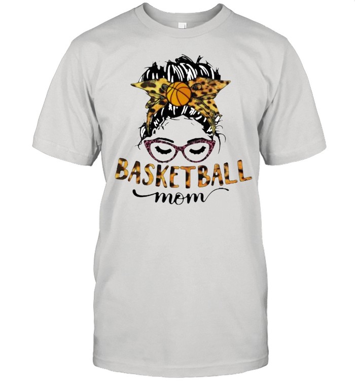 Basketball Mom Lepoard T-Shirt