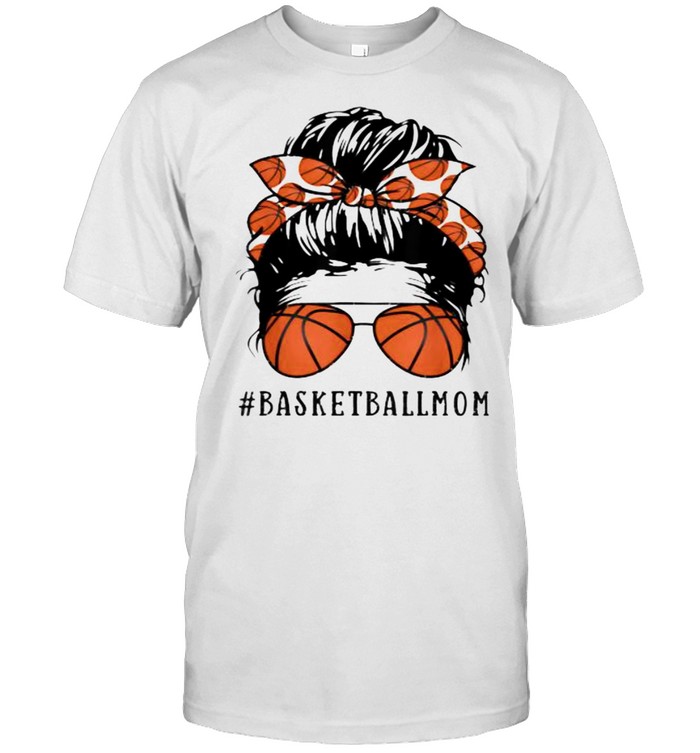 Basketball Mom Messy Bun T-Shirt