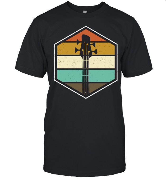 Bassist Rock Musician Musical Instrument Retro Bass Guitar T-Shirt Bassist Rock Musician Musical Instrument Retro Bass Guitar T-Shirt