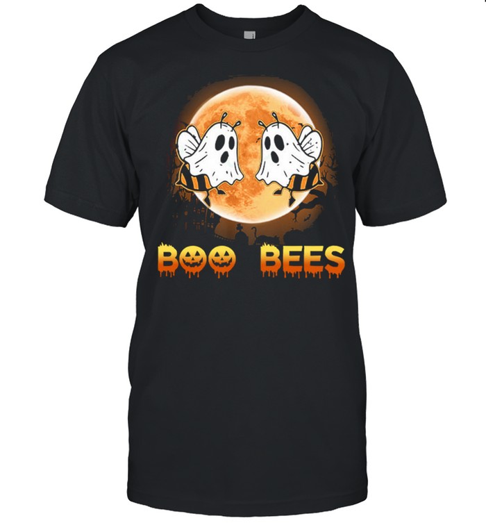 Boo Bees Ghost Moon Halloween T-Shirt
