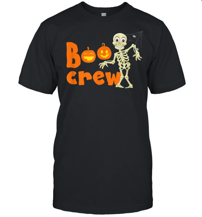 Boo Crew Skeleton And Pumpkins Halloween T-Shirt Boo Crew Skeleton And Pumpkins Halloween T-Shirt
