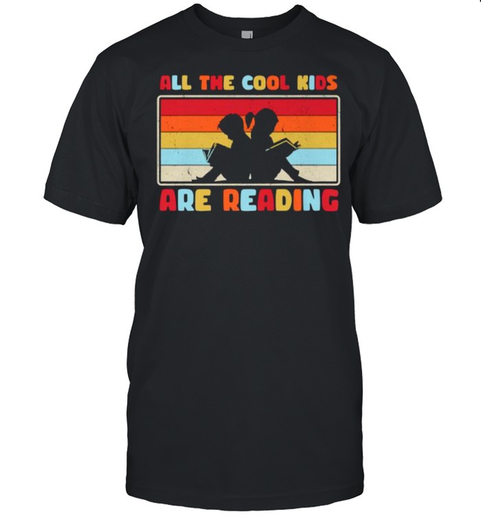 Book Lover Book Nerd All The Cool Kids Are Reading Premium T-Shirt