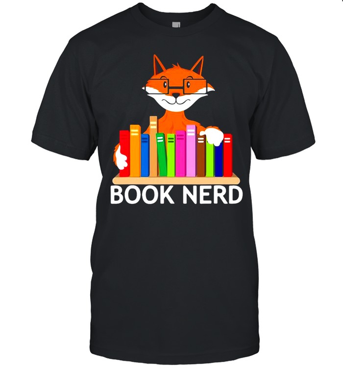 Book Nerd Reading Nerd Fox Funny And Cute Reader Geek T-Shirt Book Nerd Reading Nerd Fox Funny And Cute Reader Geek T-Shirt