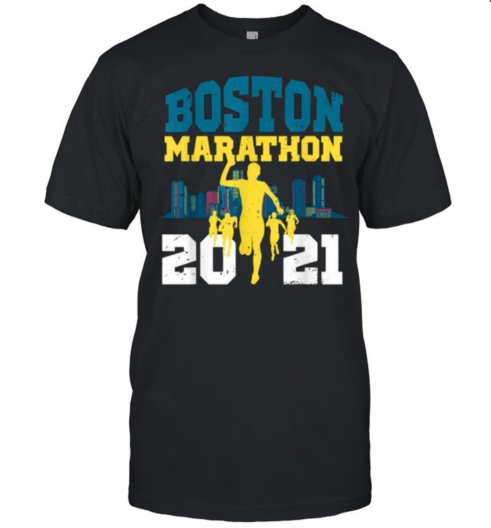 Boston 2021 Marathon Runner 26.2 Miles T-Shirt