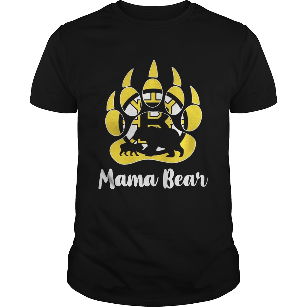 Boston Bruins Mama Bear Paw T-Shirt