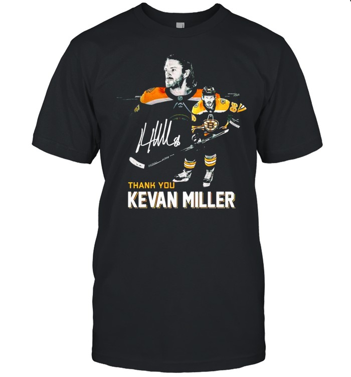 Boston Bruins Thank You Kevan Miller Signature T-Shirt Boston Bruins Thank You Kevan Miller Signature T-Shirt