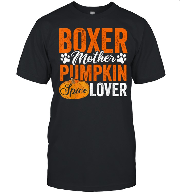 Boxer Dog Halloween Pumpkin Apparel, Autumn Pet T-Shirt