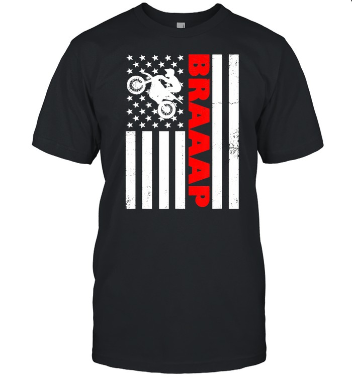 Braaap Vintage Usa American Flag T-Shirt