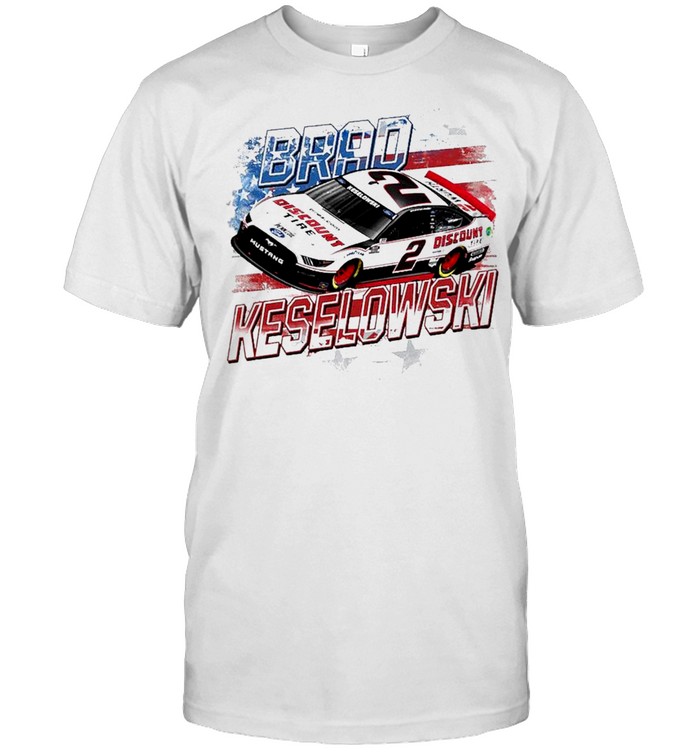 Brad Keselowski Team Penske Old Glory T-Shirt Brad Keselowski Team Penske Old Glory T-Shirt