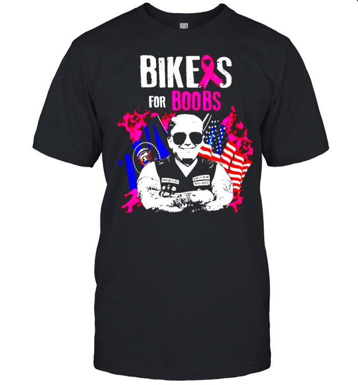 Breast Cancer Trump Bikes For Boobs T-Shirt