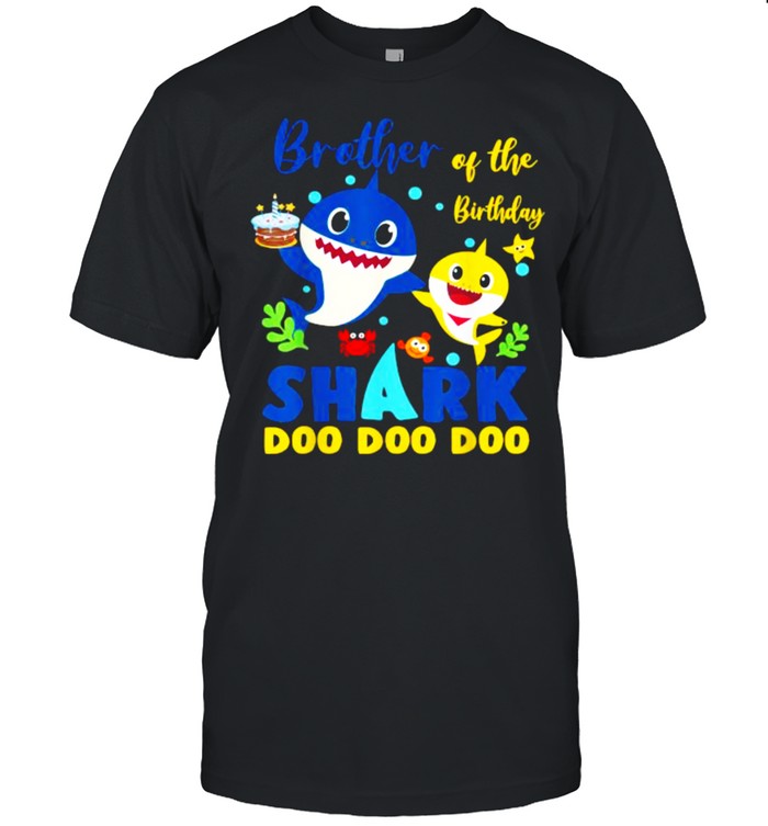 Brother Of The Birthday Shark Dad Matching Family T-Shirt Brother Of The Birthday Shark Dad Matching Family T-Shirt