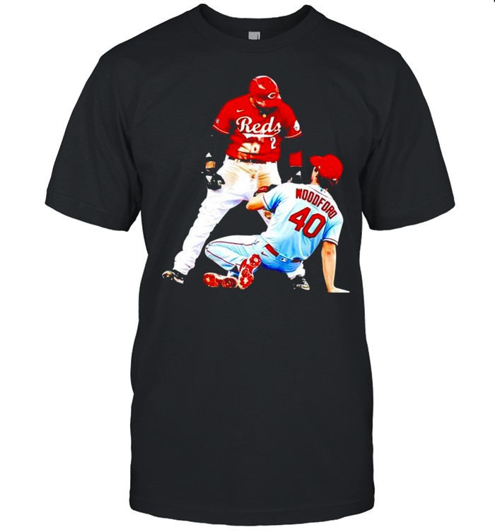 Cincinnati Reds Nick Castellanos Vs Cardinals Jake Woodford T-Shirt