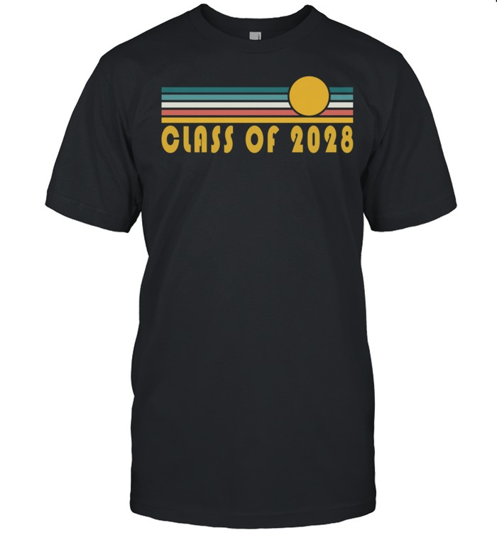 Class Of 2028 Sunset Art Senior 2028 T-Shirt