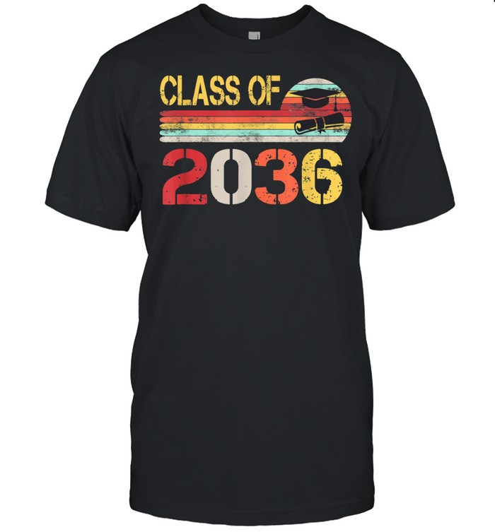 Class Of 2036 Vintage Grow With Me First Time At School T-Shirt Class Of 2036 Vintage Grow With Me First Time At School T-Shirt