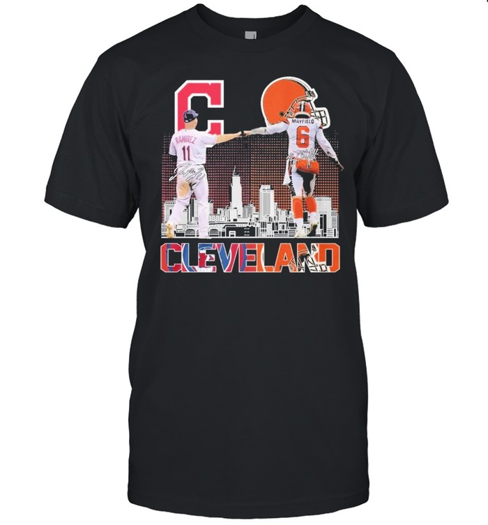 Cleveland Jose Ramirez Vs Baker Mayfield Signature T-Shirt