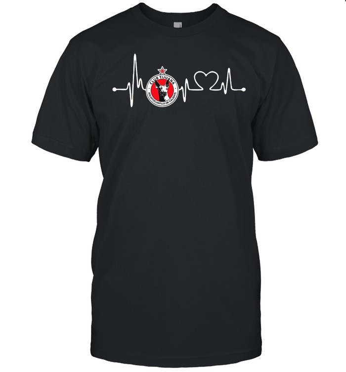Club Tijuana Heartbeat Latido Atlas Football Club Orgullo T-Shirt