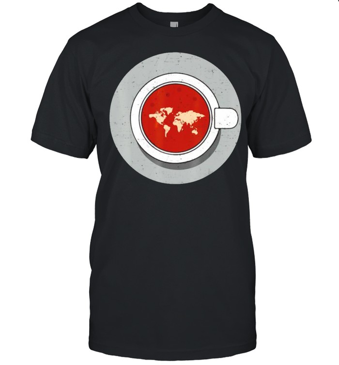 Coffee World Map Earth T-Shirt