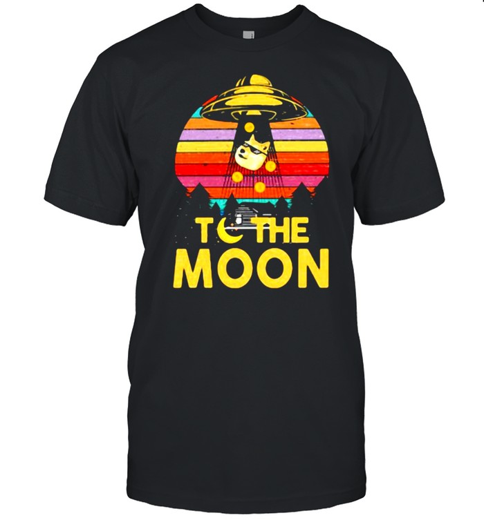 Coin To The Moon Dogecoin Vintage T-Shirt