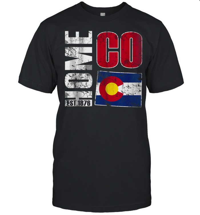 Colorado Flag Home State Retro Fade T-Shirt