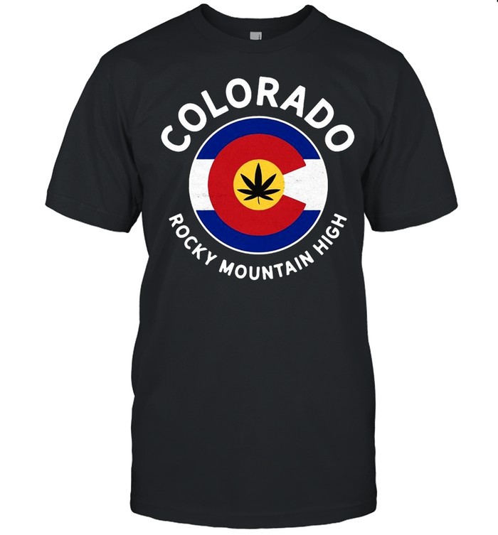 Colorado Marijuana Rocky Mountain Cannabis Weed High T-Shirt