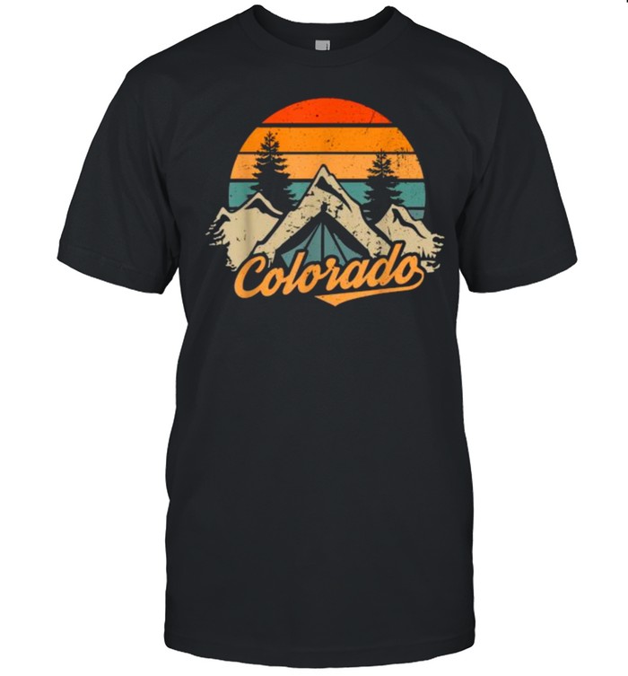 Colorado Mountains Nature Hiking Camping Vintage T-Shirt