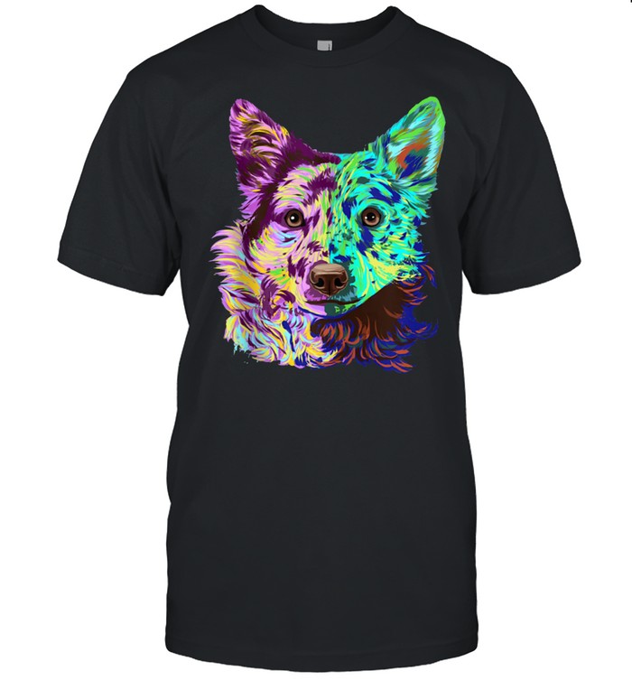 Colourful Splash Dog Mudi T-Shirt Colourful Splash Dog Mudi T-Shirt