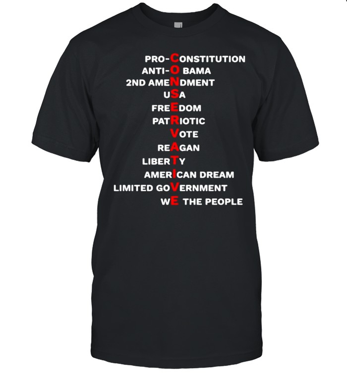 Conservative Anti Obama Usa Freedom Patriotic Vote Reagan T-Shirt