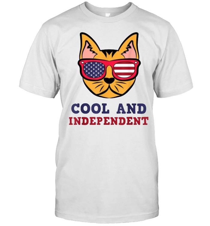 Cool And Independent Ameowrican Patriot Cat T-Shirt