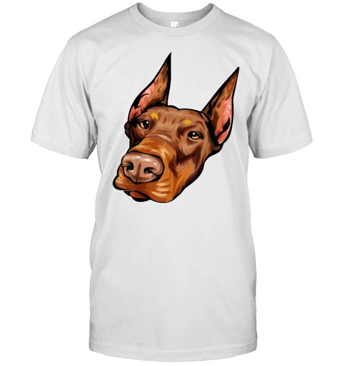 Cool Doberman Dog Face T-Shirt Cool Doberman Dog Face T-Shirt