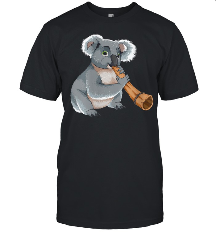 Cool Koala Playing Didgeridoo Bear Musician Fan T-Shirt