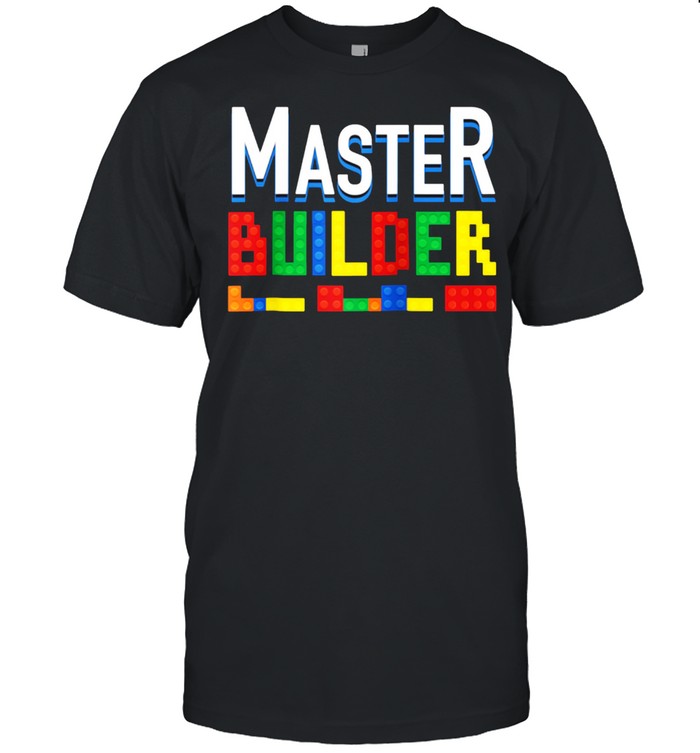 Cool Master Builder Building Block Boys Girls T-Shirt Cool Master Builder Building Block Boys Girls T-Shirt
