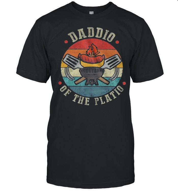 Daddio Of The Platio Bbq Vintage Retro T-Shirt