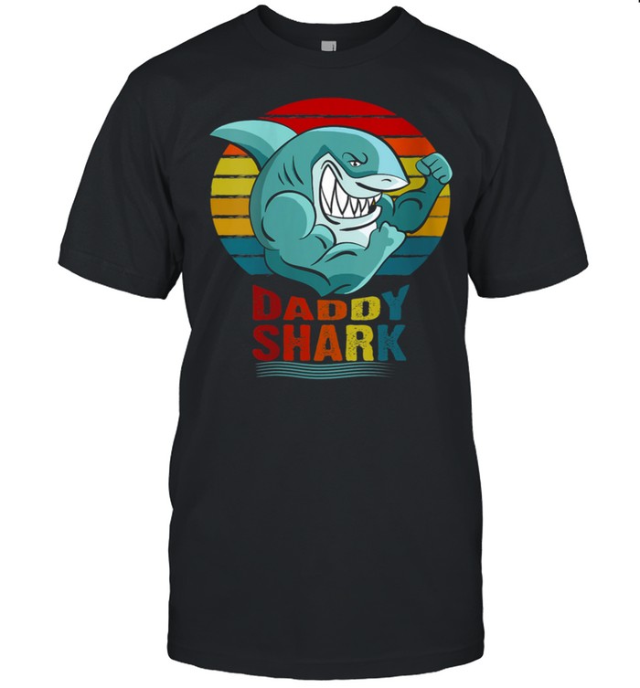 Daddy Shark Powerlifting Weightlifting Bodybuilding Gym T-Shirt Daddy Shark Powerlifting Weightlifting Bodybuilding Gym T-Shirt